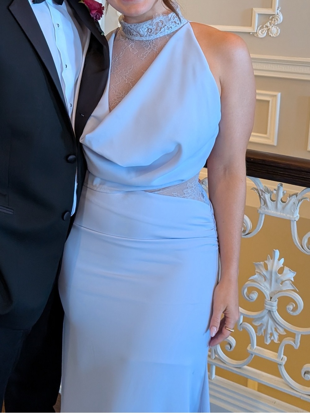 Baby blue Marga Dress Floor Length